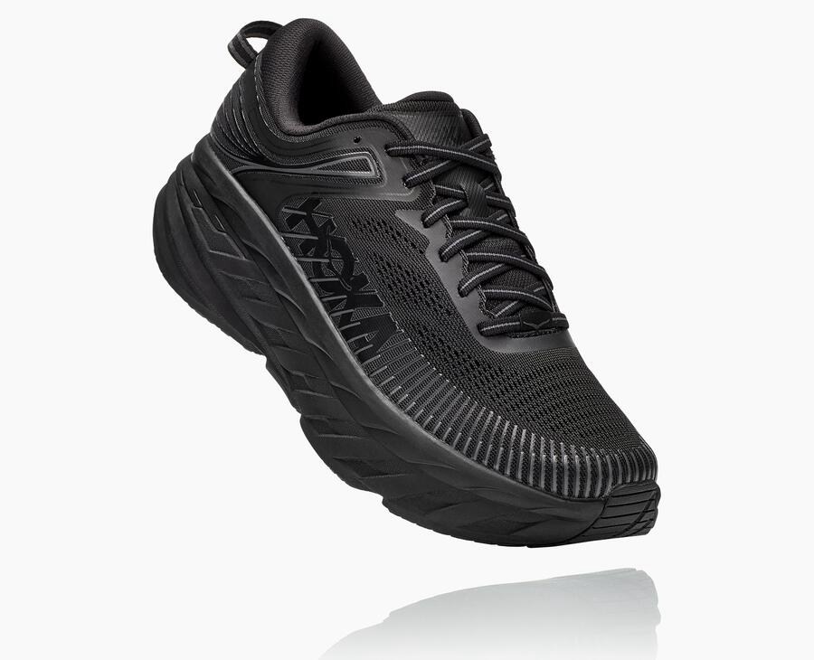 Hoka One One Hardloopschoenen Heren - Bondi 7 - Zwart - KN6125948